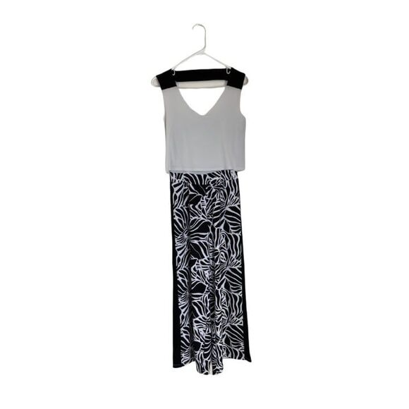 Body Language Black and White Jumpsuit (Size Small) - Picture 1 of 8